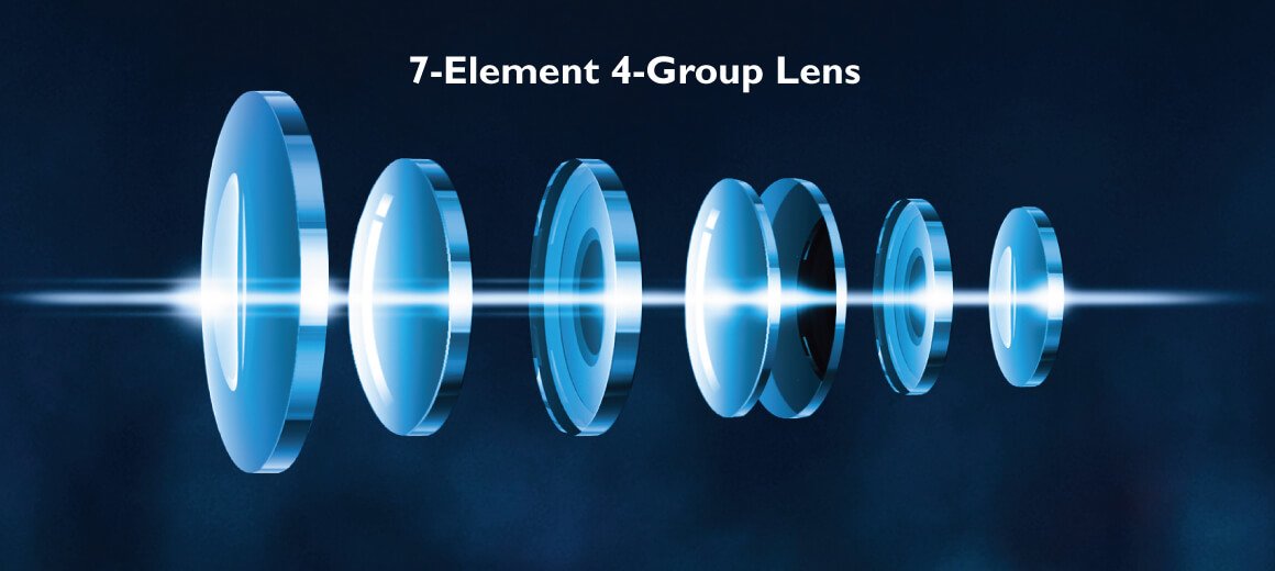 Hệ thống ống kính quang học 4K của TK800M được cấu tạo bởi loại kính cao cấp nhất giúp tối ưu hóa chất lượng hình ảnh hiển thị. Mảng ống kính 4 nhóm gồm 7 thành phần cho phép độ xuyên sáng lớn hơn để duy trì cường độ 4K lâu dài.