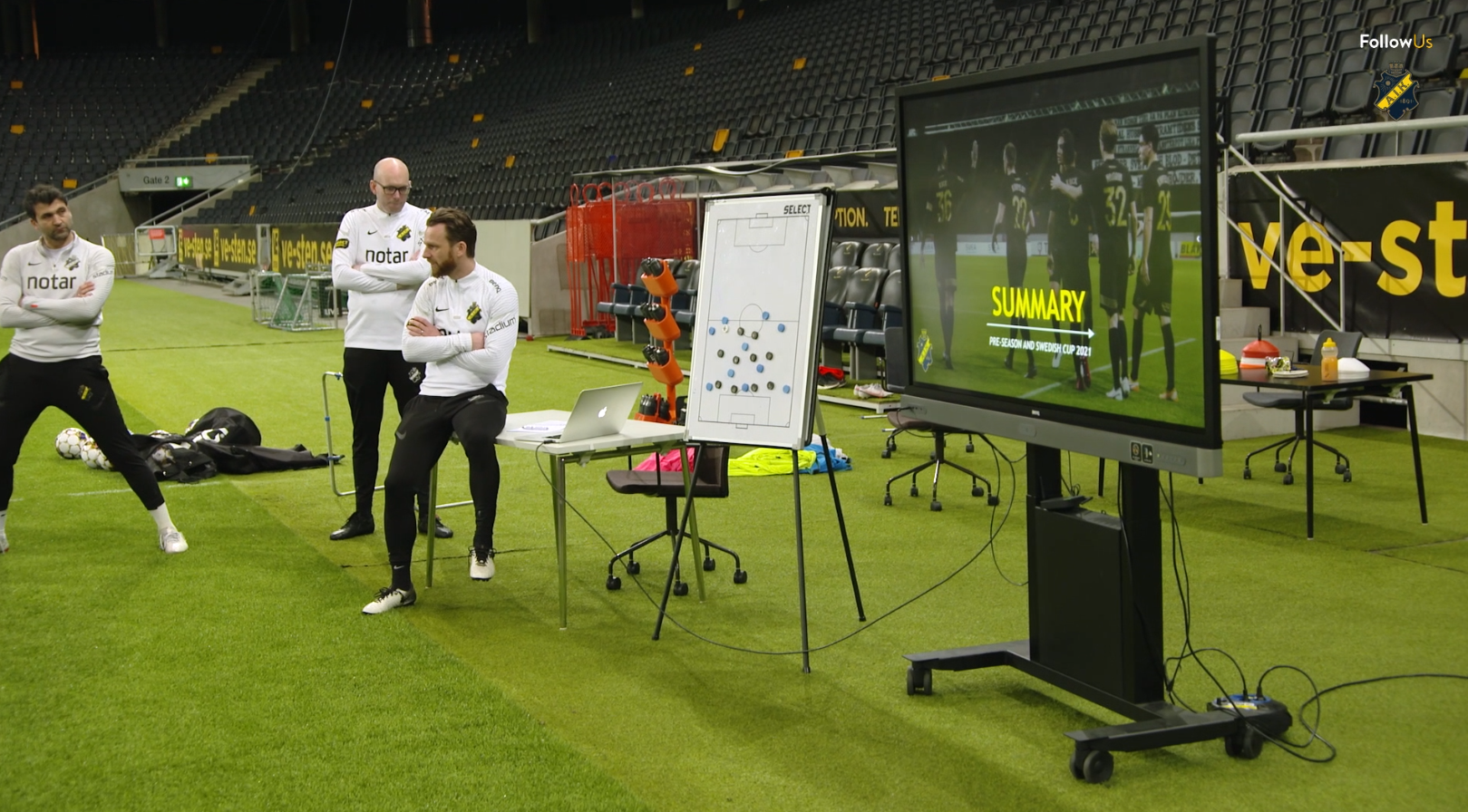 AIK fotball improved team trainings with BenQ displays and presentation device