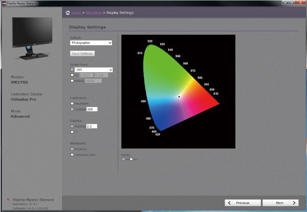 BenQ's Palette Master Element Calibration Software  can let you tune and maintain the monitor's color performance at its most optimal state.