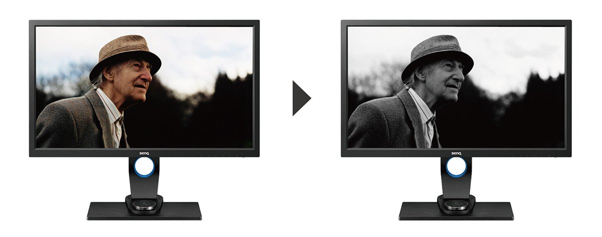 You can browse your photos in advanced black and white mode by BenQ's SW2700PT photography monitor.