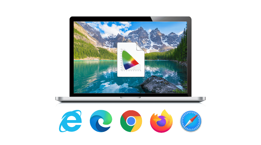 chrome firefox edge internet explorer and safari support color management