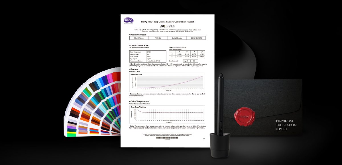 benq designvue pre-calibrated monitor's color temperatures are carefully corrected to get an appropriate color cast for your works