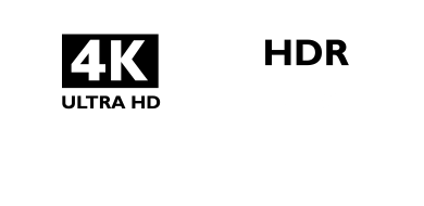 4K UHD et HDR/ Icône HLG