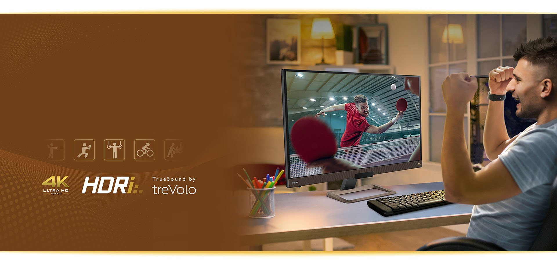 Enjoy the sports game with BenQ entertainment monitors 