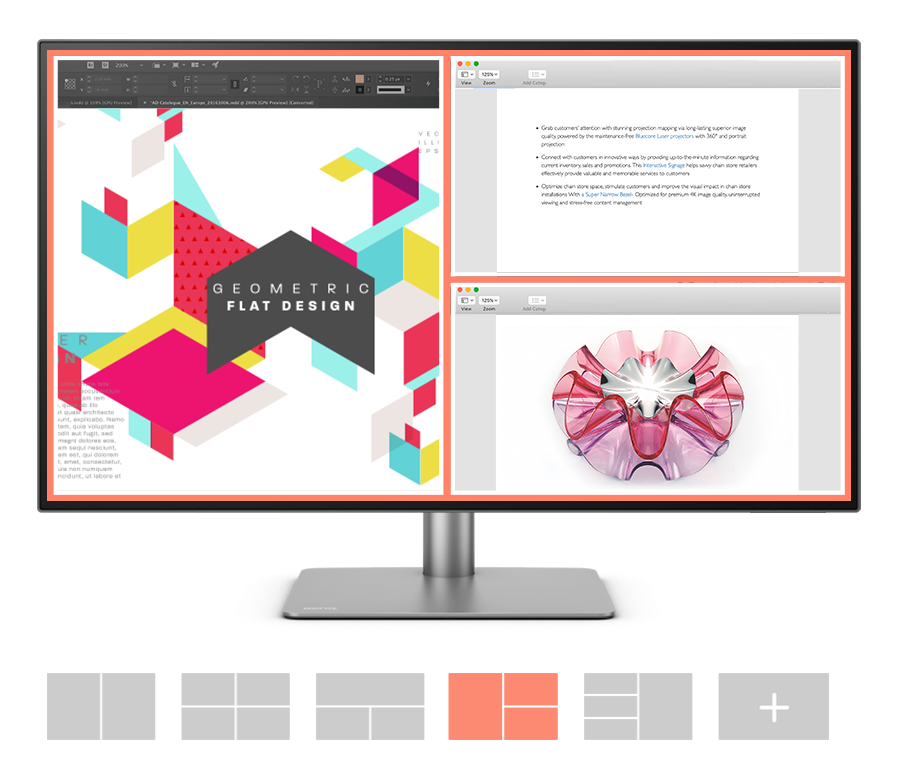 Desktop Partition giúp bạn thiết kế các cửa sổ công việc dễ dàng mà không cần kéo chuột và căn chỉnh kích thước