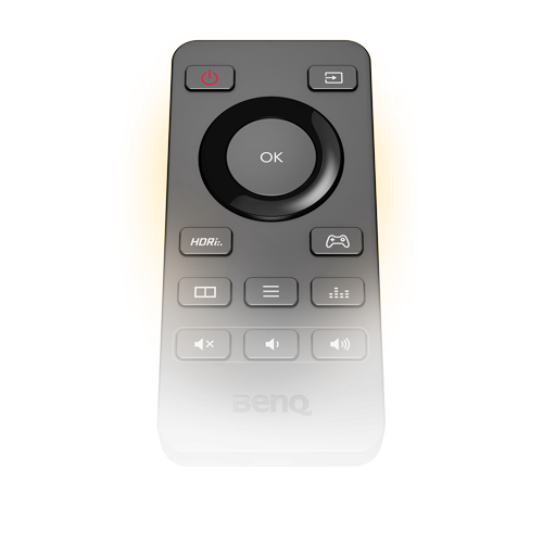 las teclas de acceso rápido del mando a distancia del ex3415r le permiten cambiar entre ventanas y modos de juego y sonido desde cualquier lugar de la habitación