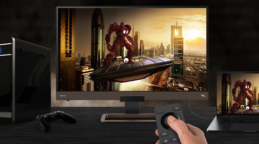 Gaming monitor with remote control is a combination for convenience and better gaming.