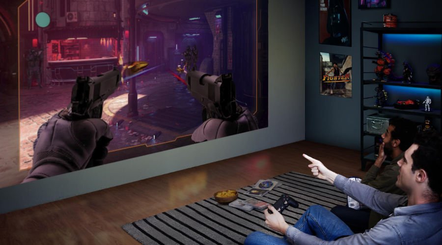 Enjoy Call of Duty on a big screen with a gaming projector. BenQ gaming projector technology GameMaestro has a dedicated FPS Mode for improved performance.