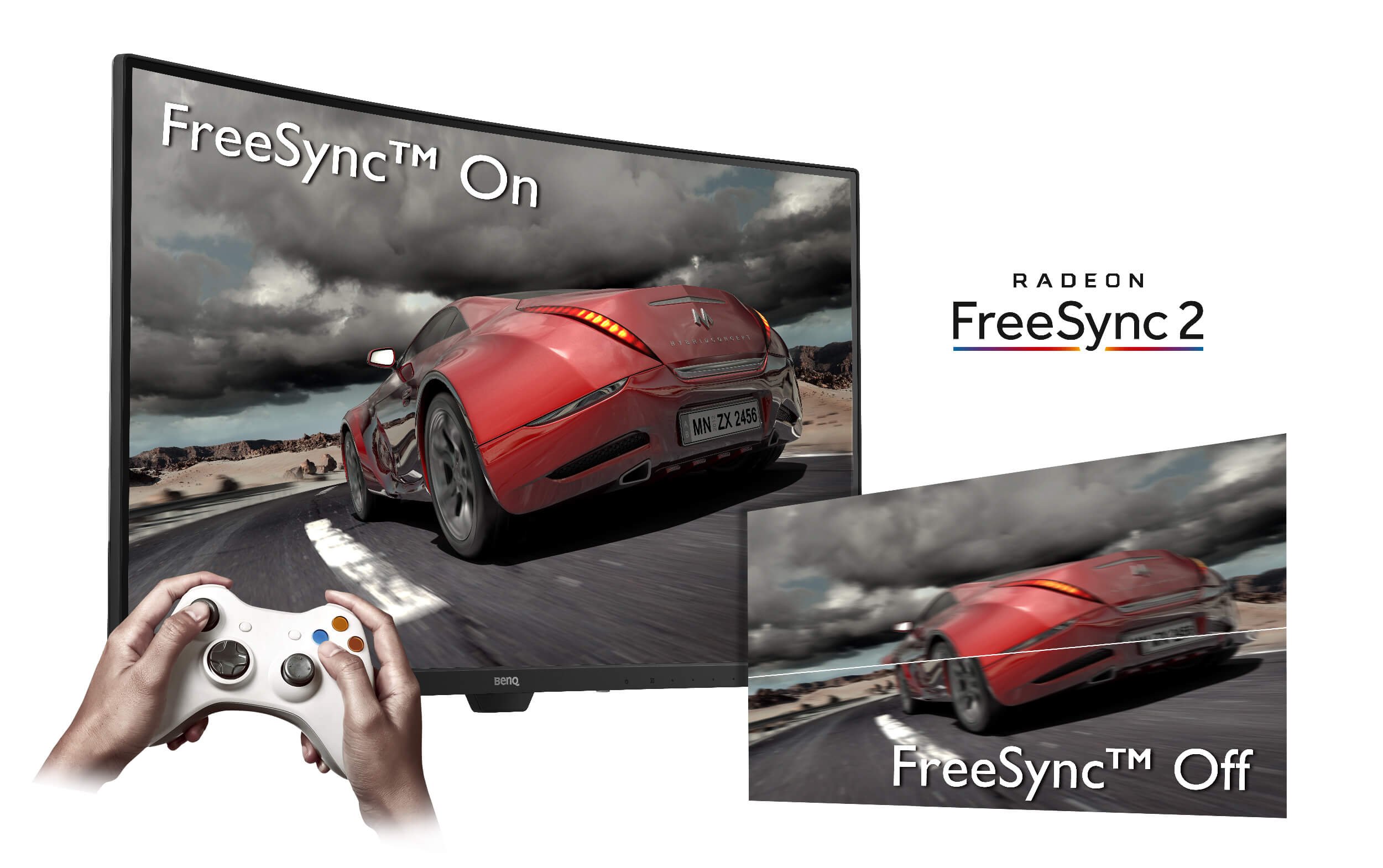 FreeSync compatible monitors prevent tearing up of the image.