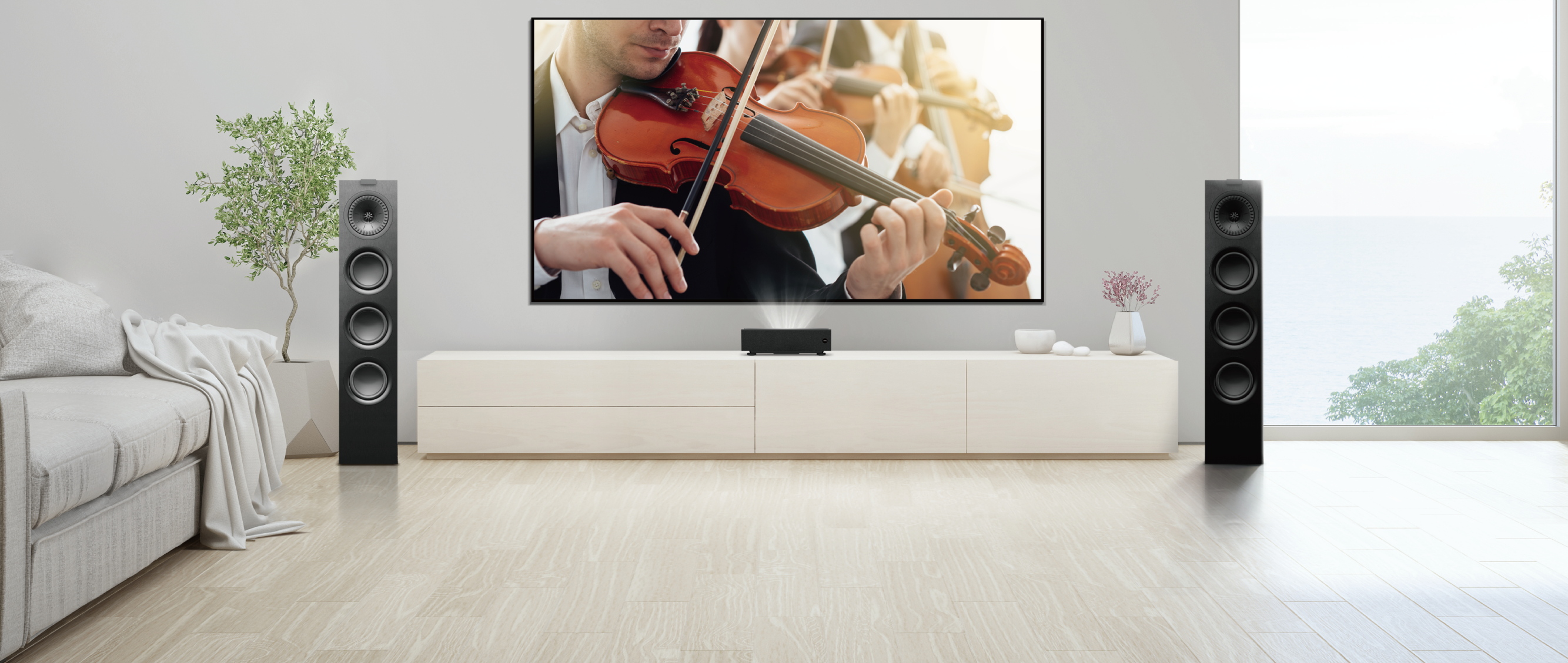 BenQ Proiector Sunet Surround Home Cinema Pentru o atmosferă cinematografică deosebită, V7050i poate fi conectat la un sistem de sunet extern prin porturi duale HDMI 2.0b şi SPDIF. Indiferent dacă vizionaţi filme, ascultaţi muzică sau că jucaţi, vă puteţi bucura întotdeauna de un sunet deosebit.