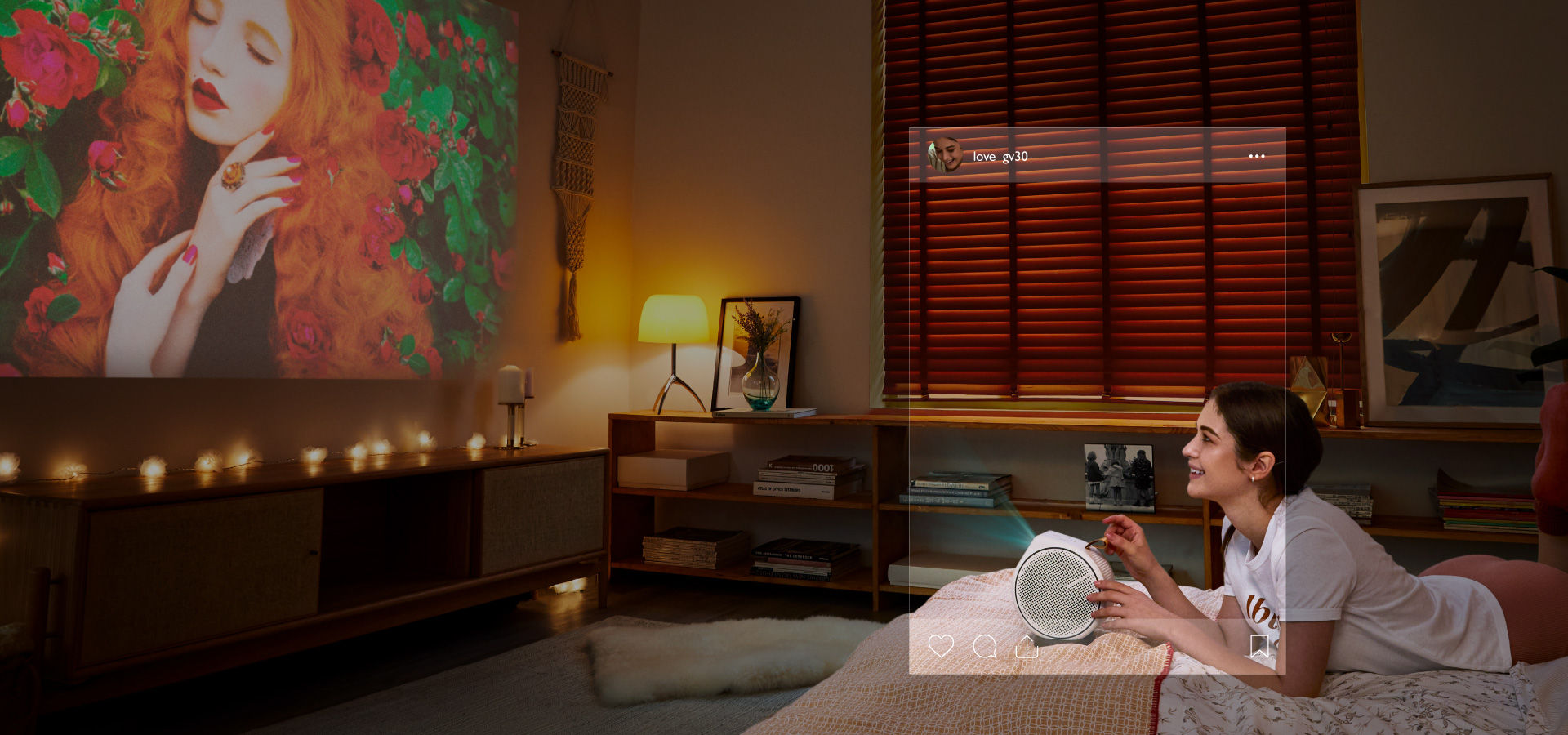 Shop BenQ GV30 Wireless Mini Portable Projector By BenQ Online in Dubai, Abu Dhabi and all UAE