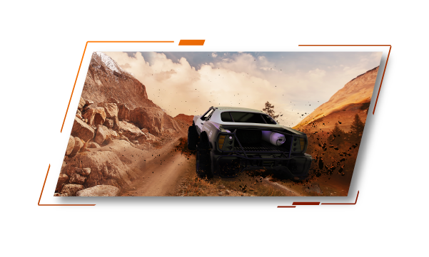BenQ Racing Mode makes the road clear and distinct from surrounding scenery 