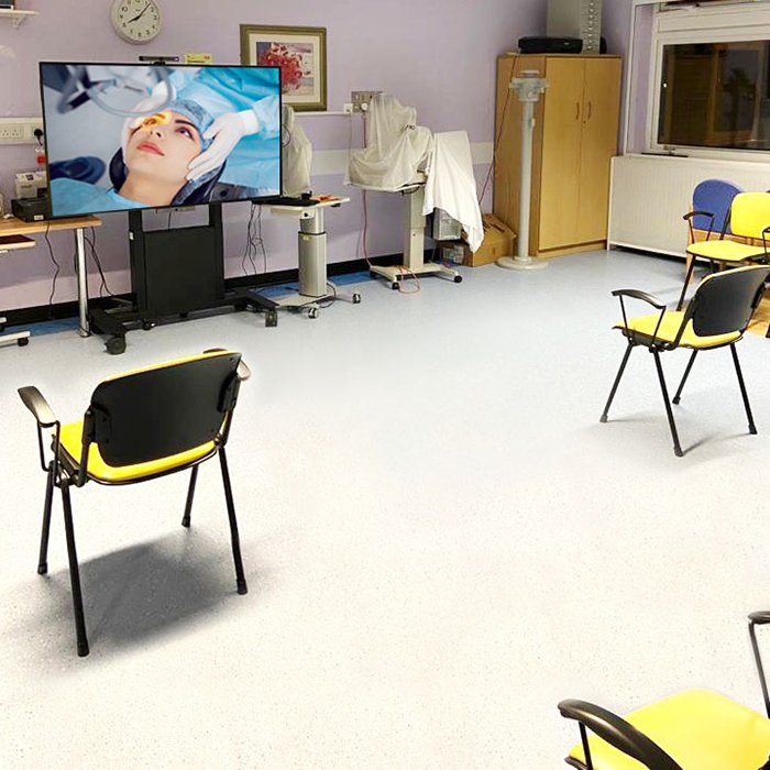 Inside the Prince Charles Eye Care Unit at the Royal Berkshire Hospital