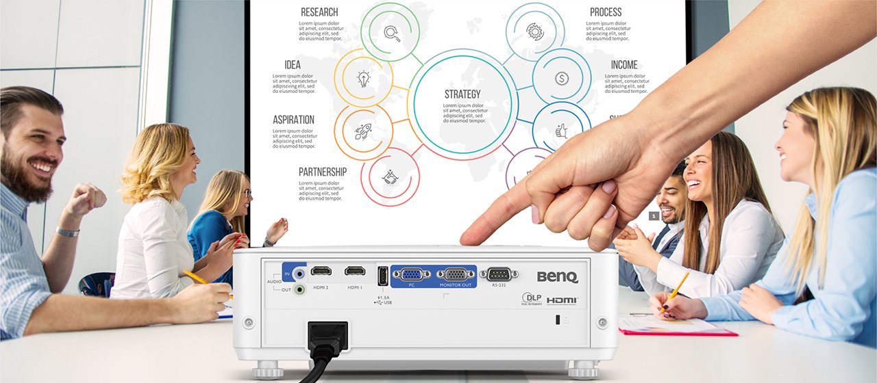 BenQ MU613 WUXGA DLP Business Projector enables you to start meeting in a blink.