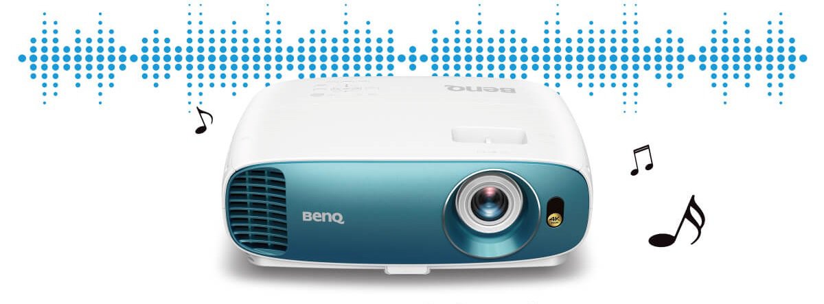 CinemaMaster Audio+ 2 verbessert die Audioqualität des TK800M durch EQ-Algorithmen 