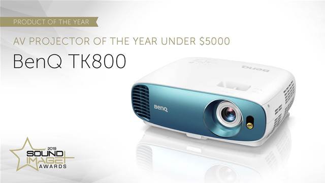 Best AV Projector under $5000 award winner BenQ TK800