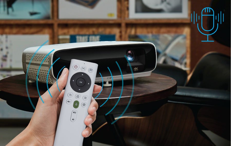 use the Bluetooth remote control with YouTube voice search function to control the TK810